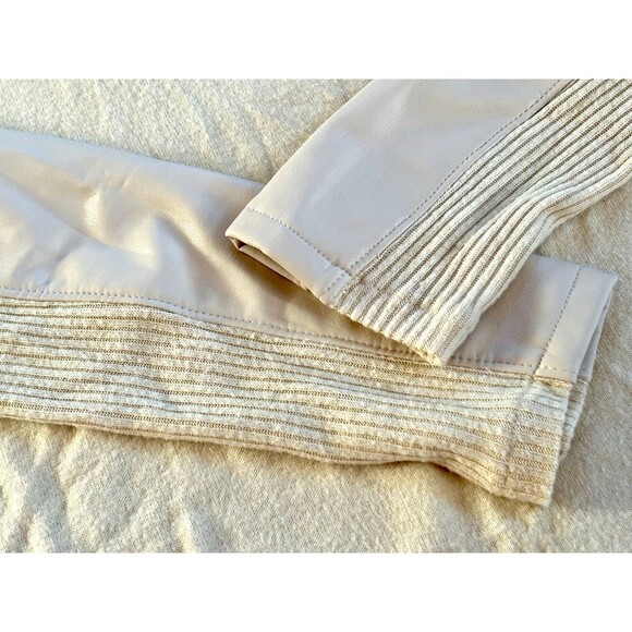 Express Mock Neck Sweater with Faux Leather Dolman Sleeves size XS - Picture 5 of 8